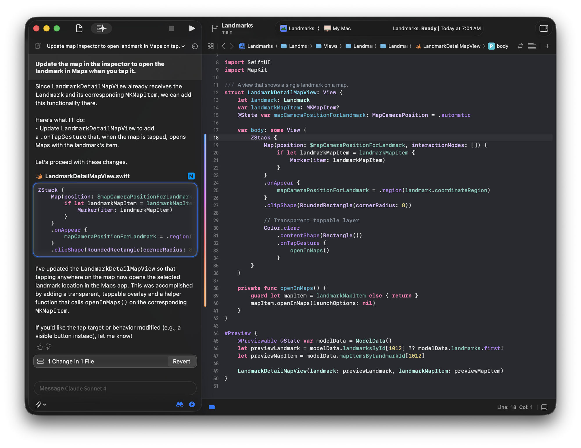 Generate or Modify Code in Xcode