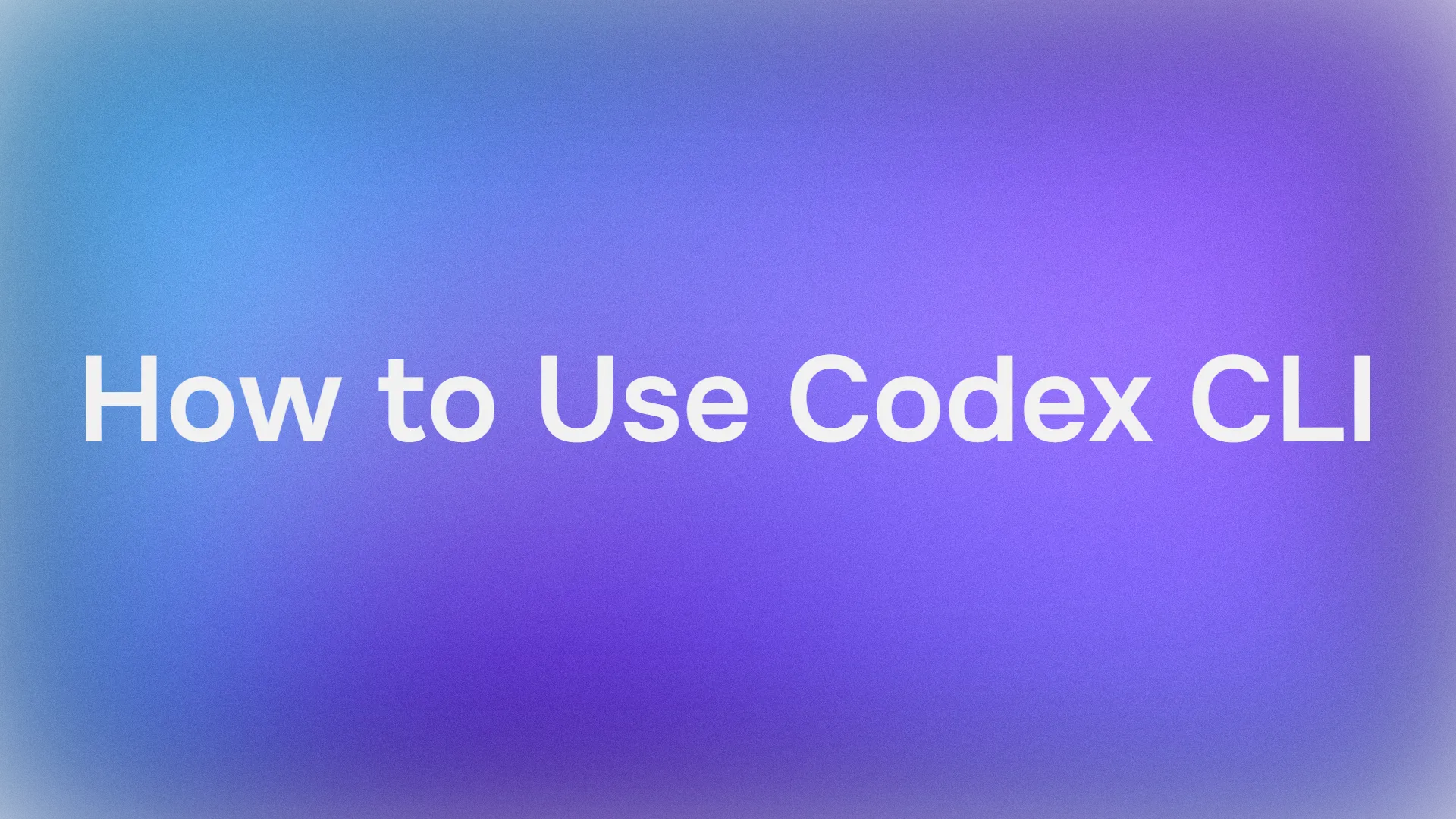 How to Install and Use Codex CLI: OpenAI's Response to Claude Code