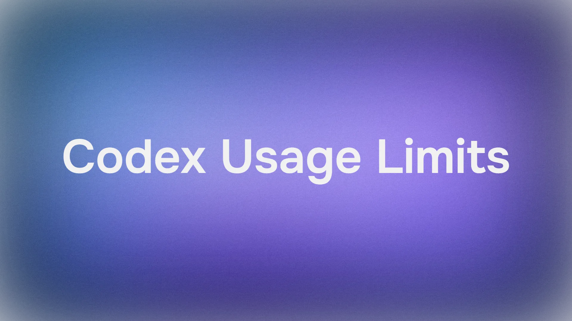Is there a quota or rate limit for Codex usage?