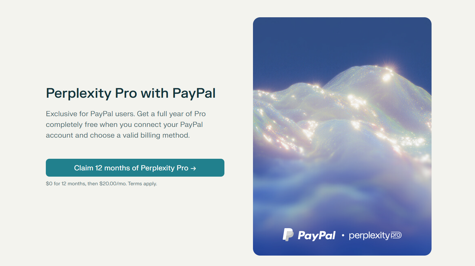 Use Perplexity AI for Free with Paypal