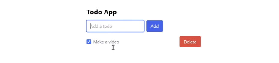 a simple todo app