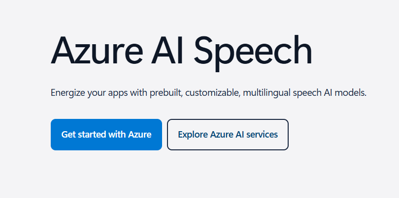 Microsoft Azure Speech Service