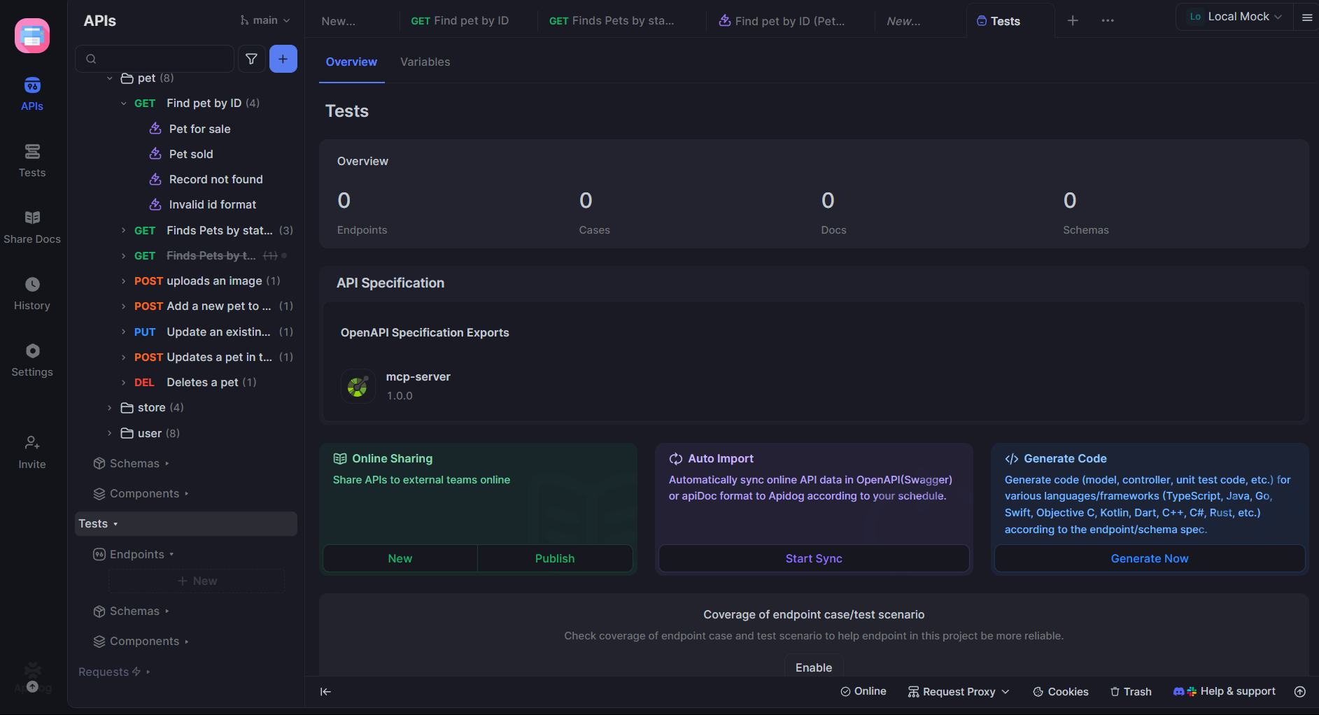 apidog tests