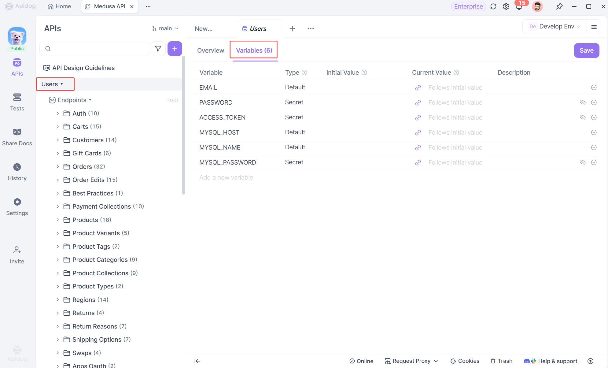 Module Variables