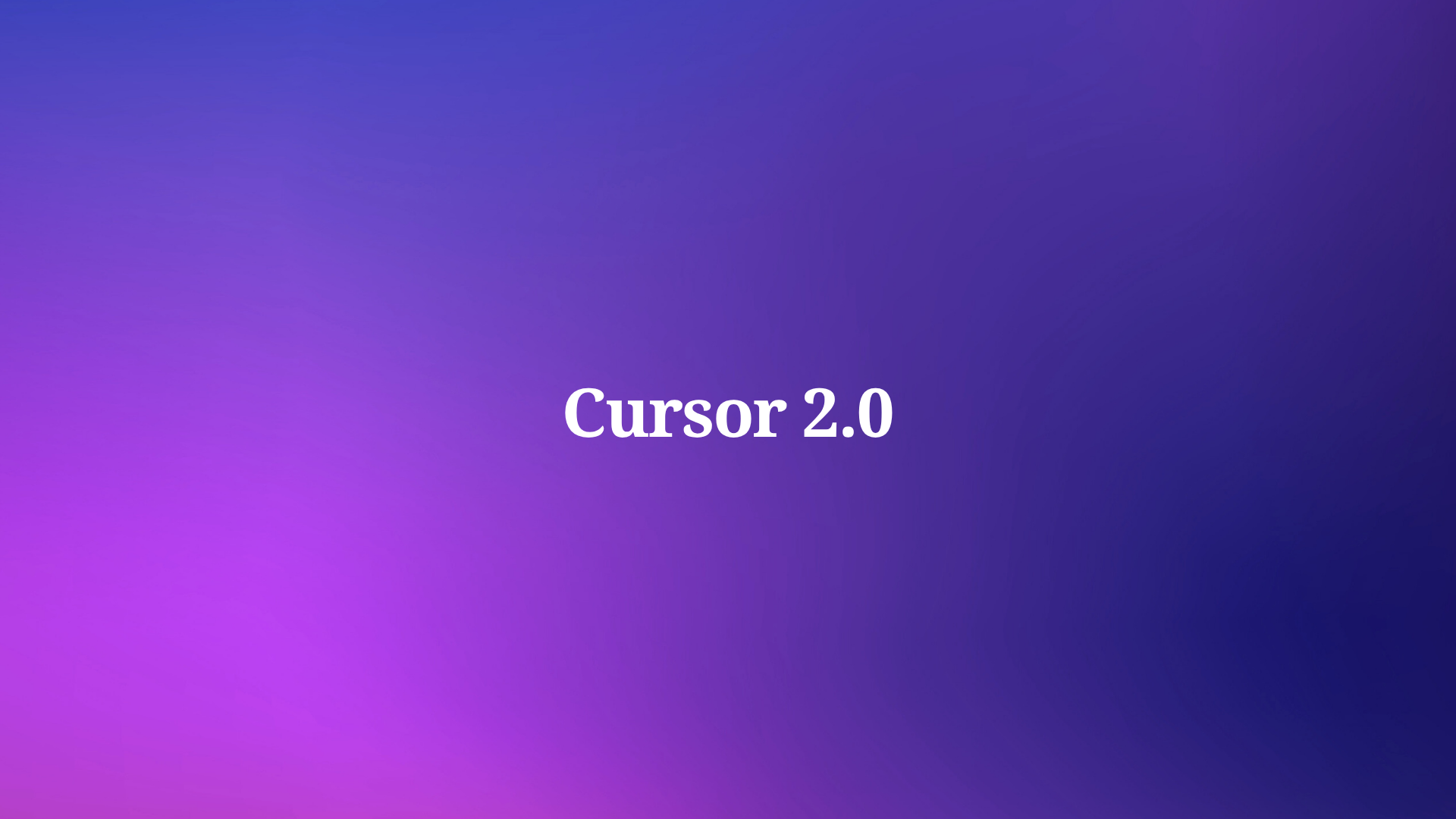 커서 2.0 출시: 최고의 AI 코딩 에디터 대규모 업데이트