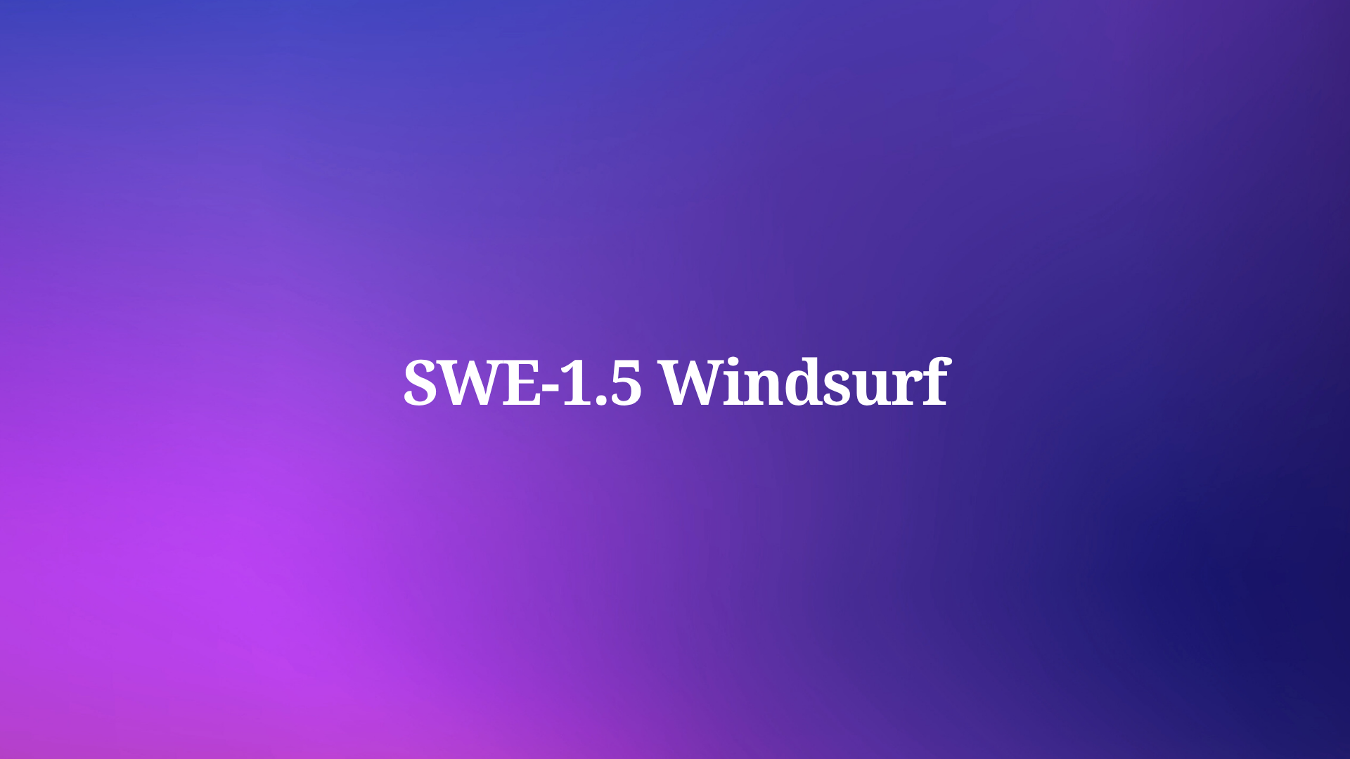 Is SWE-1.5 the Fastest AI Agent ? Let's find out