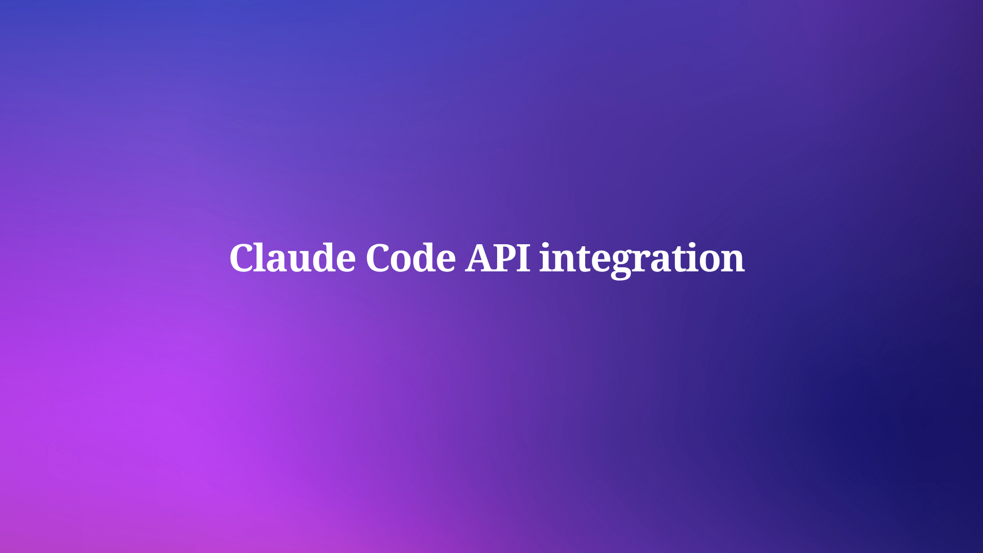 Does Claude Code Support API Integration?