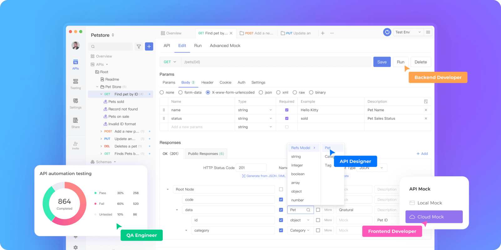 Apidog user interface