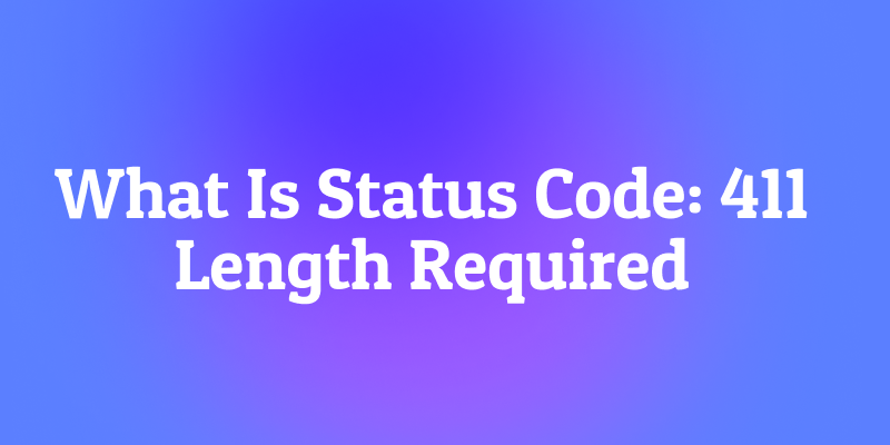 What Is Status Code: 411 Length Required? The Missing Measurement
