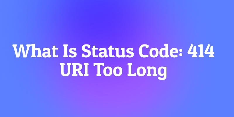 What Is Status Code: 414 URI Too Long? When URLs Overstay Their Welcome