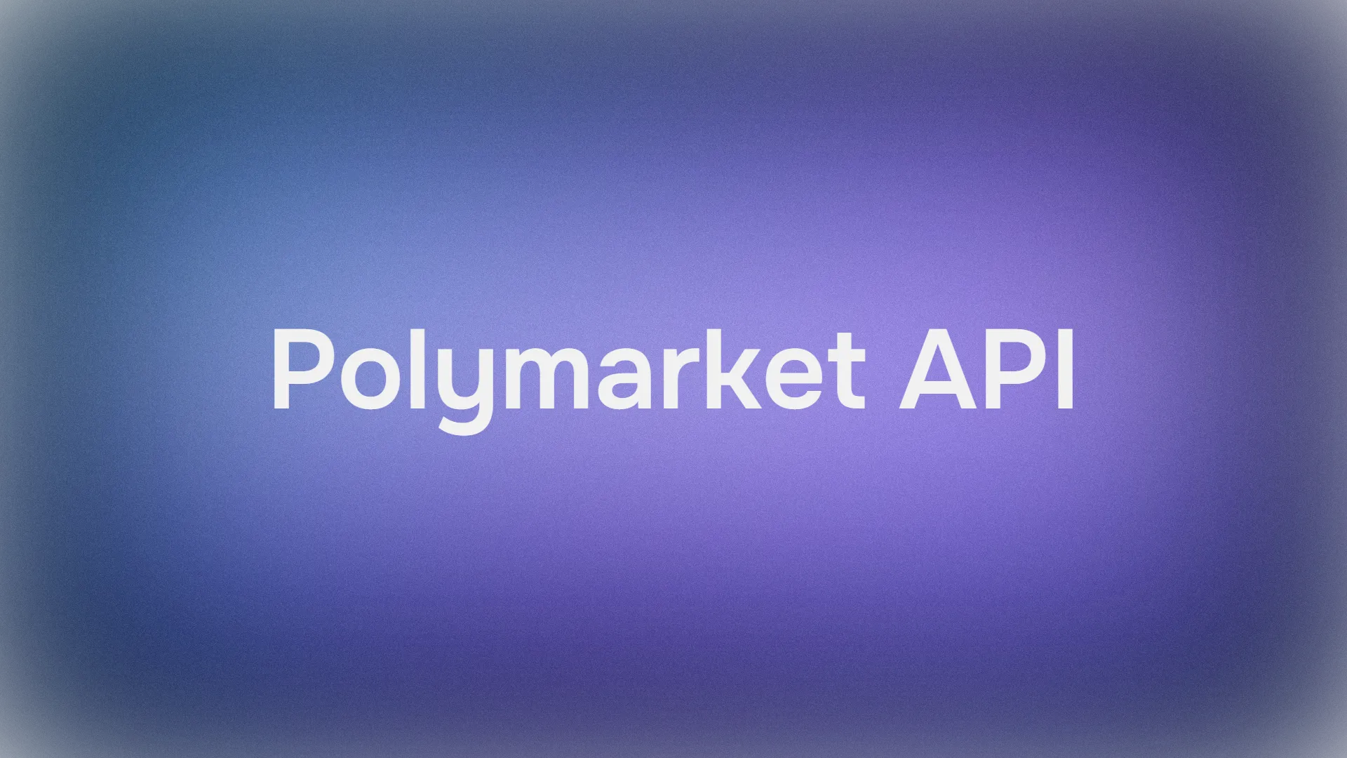 How to Use the Polymarket API to Analyse Market Data and Make Predictions