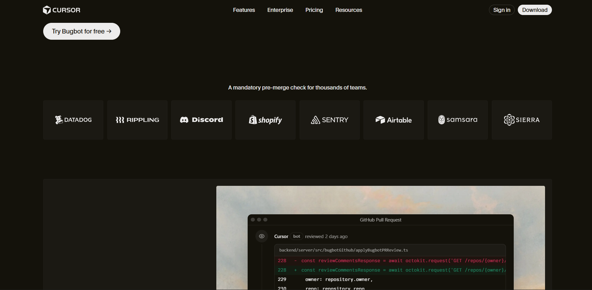 Cursor / Bugbot