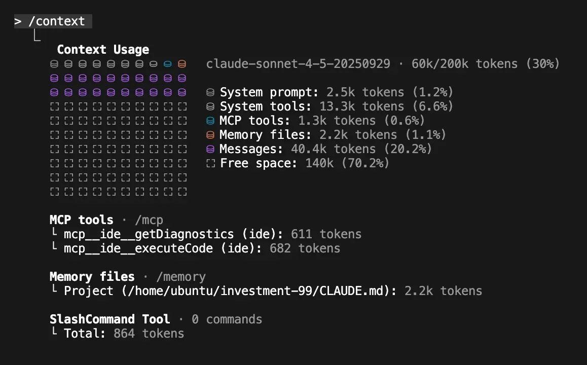 claude code /context