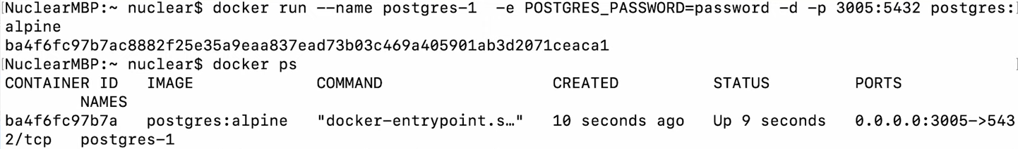 verify postgres installation in docker