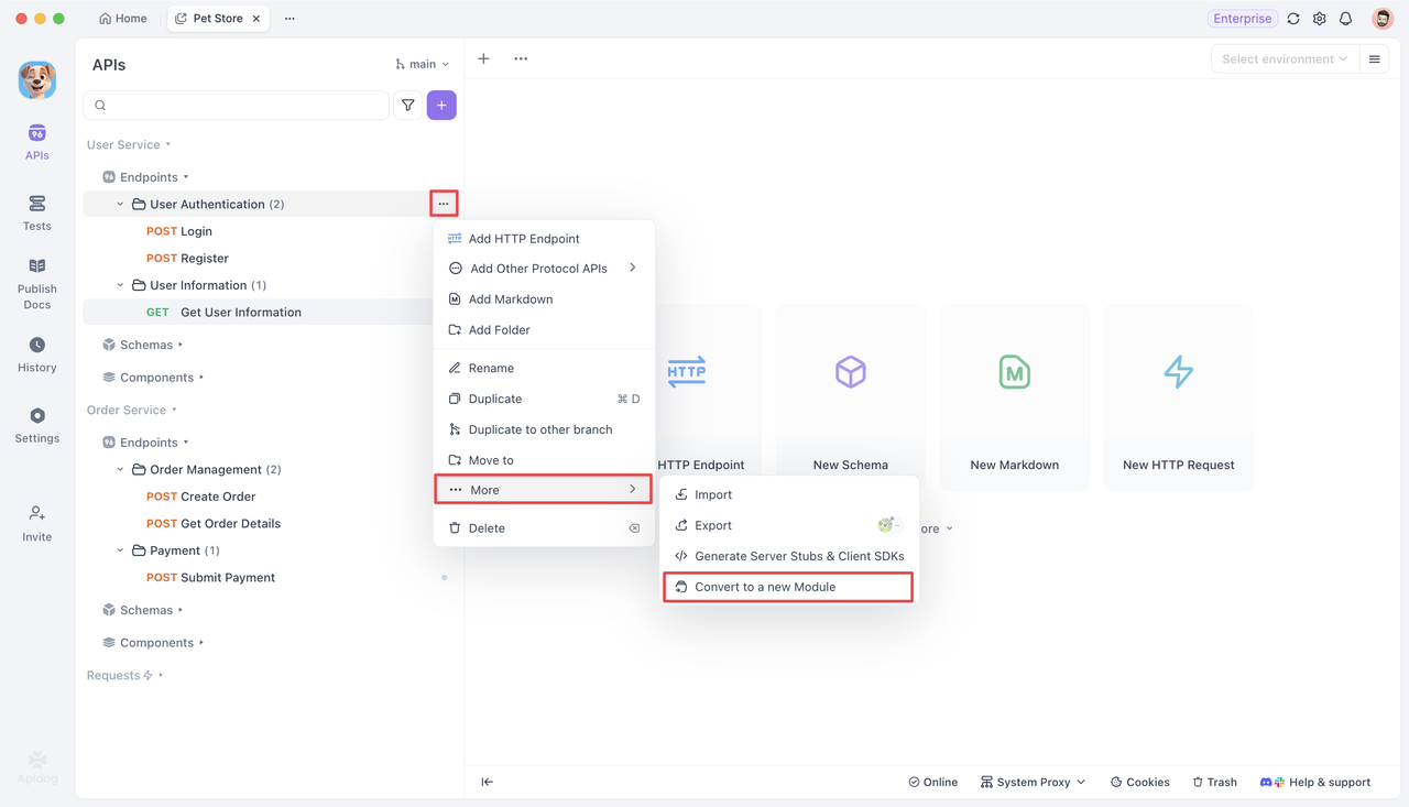converting folders into modules