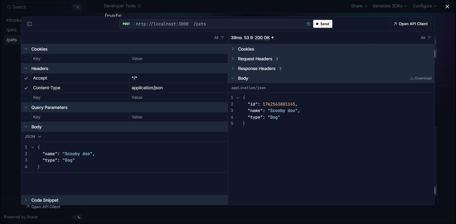 testing post requesting in elysia with bun