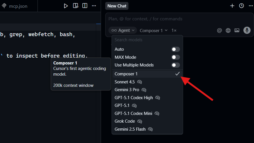 カーソル Composer