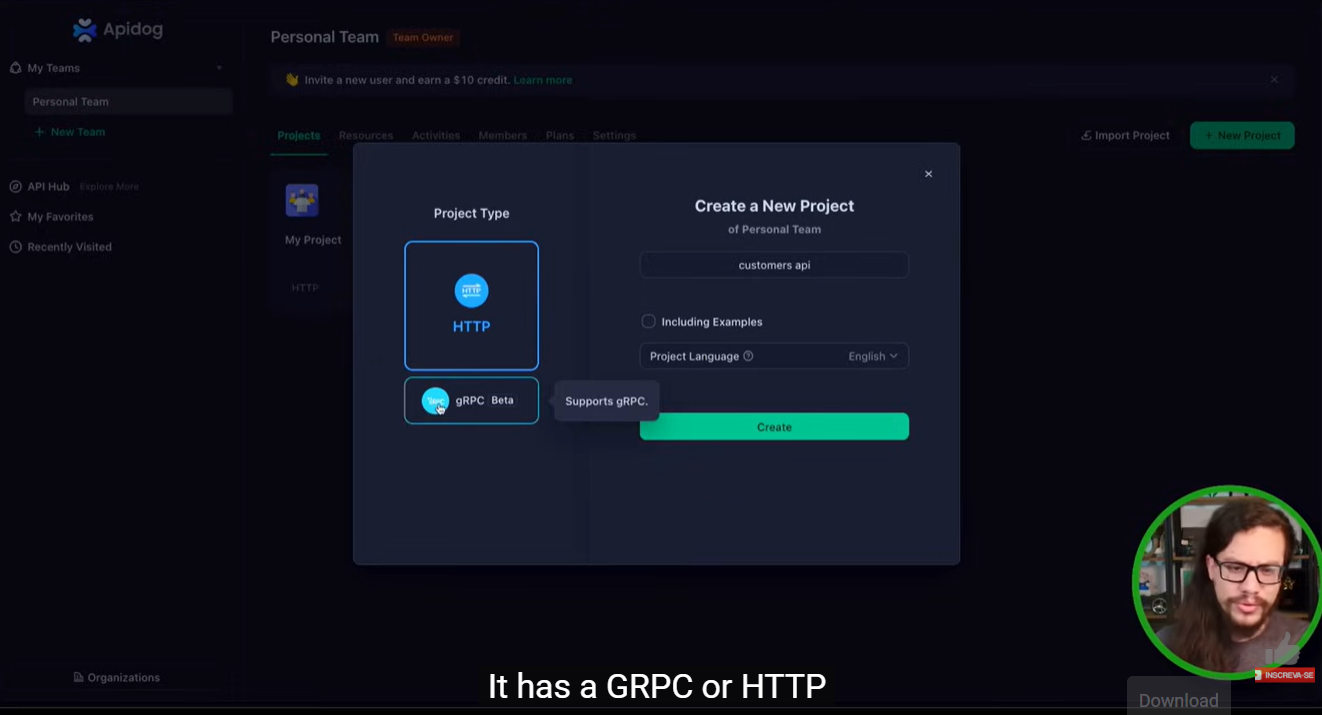 creating new project