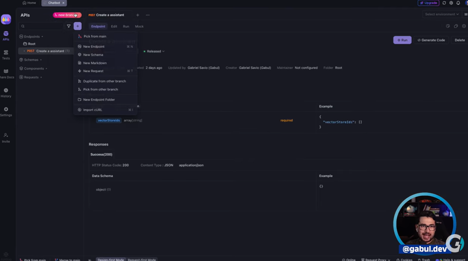 エンドポイントを定義する