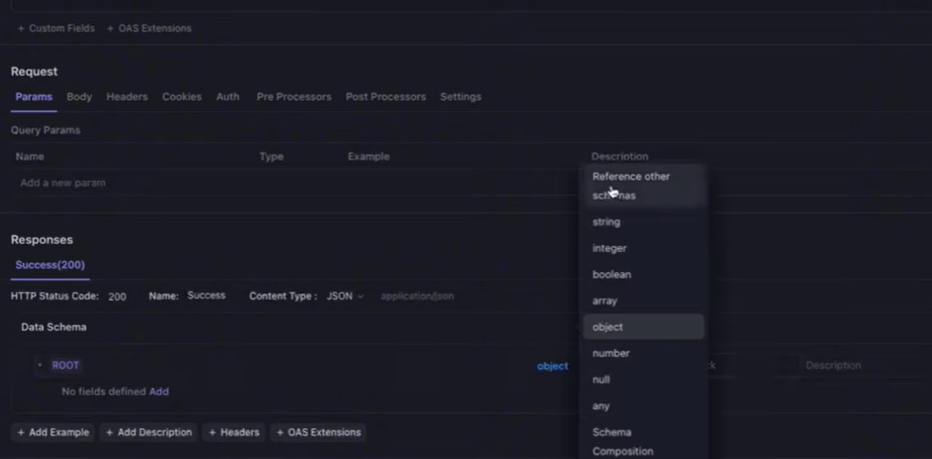 レスポンスを設定する