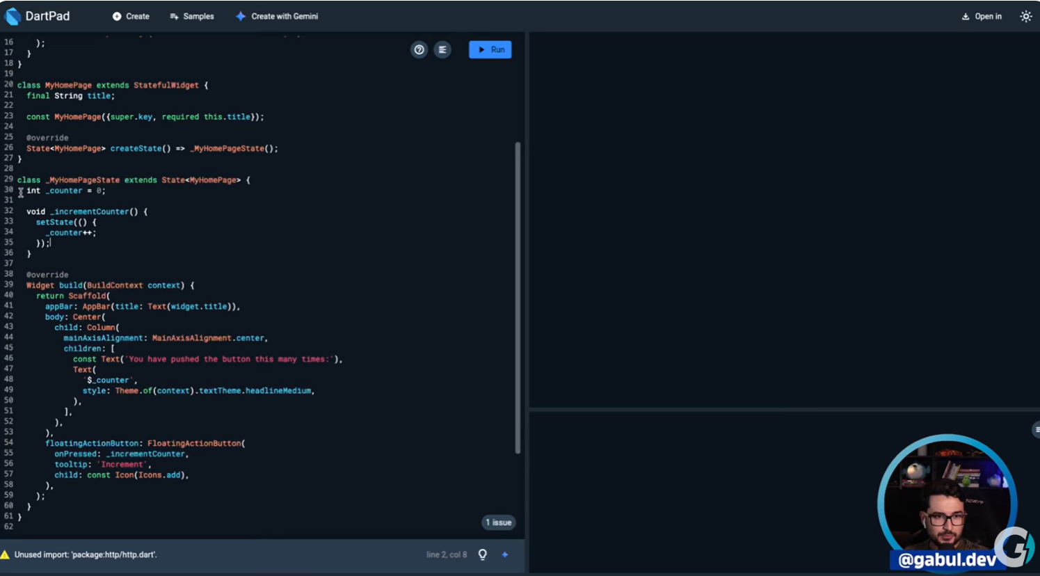 実際のFlutter統合例