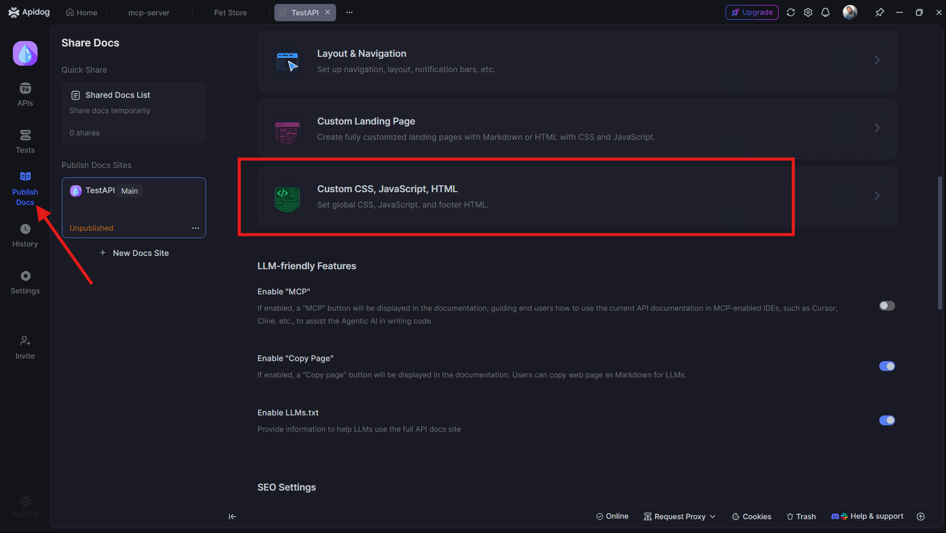カスタムCSS、JS、HTML