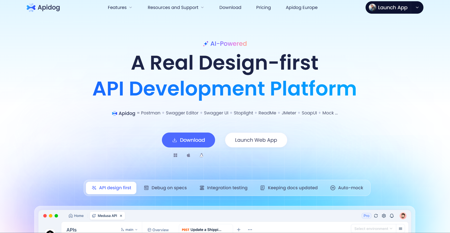 apidogをダウンロード