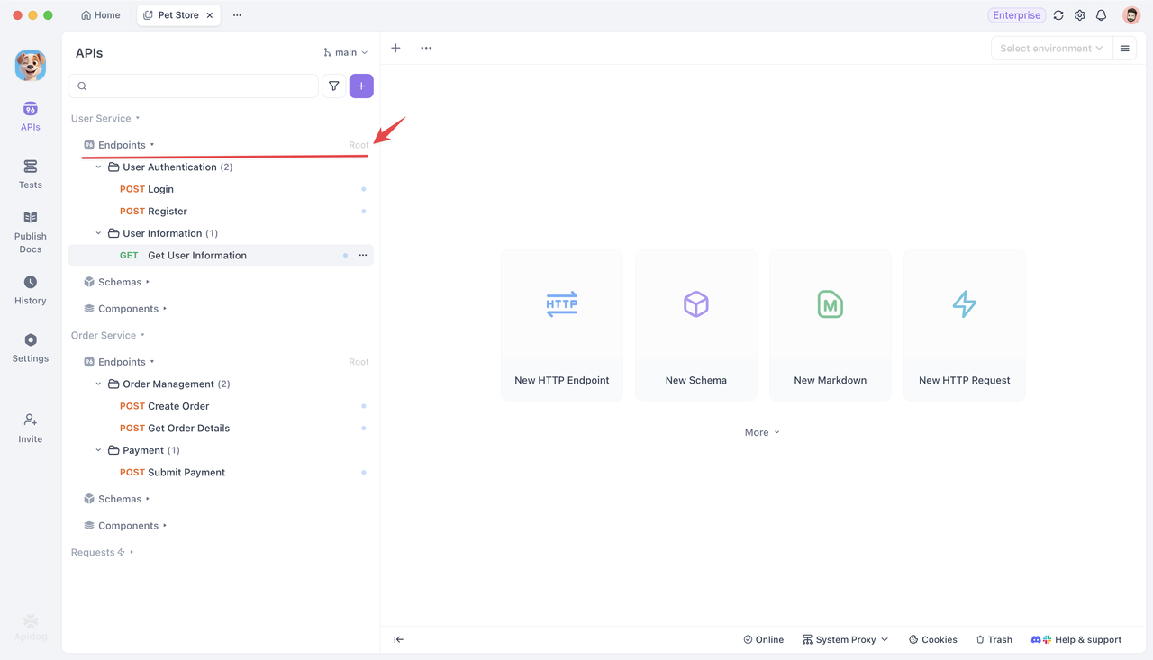 root folders within a module