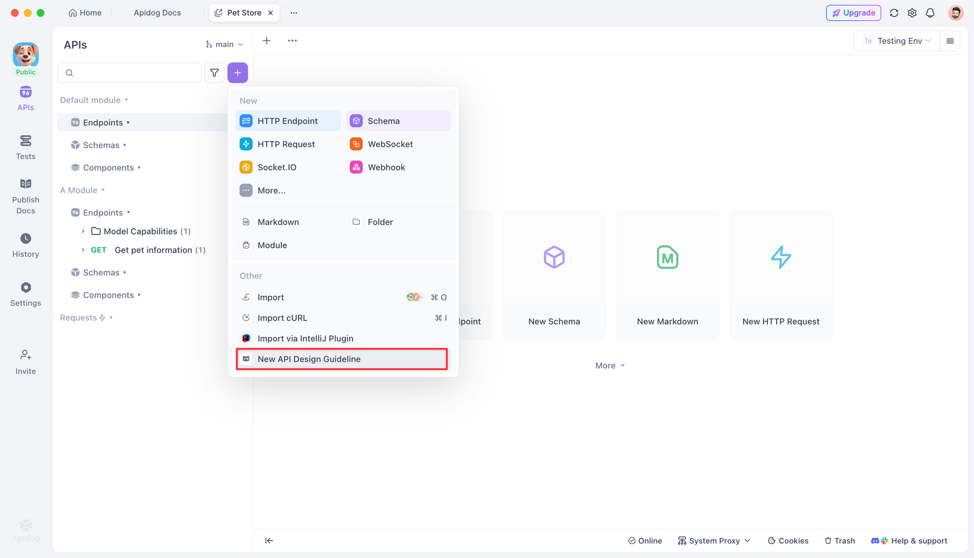 Define API Design Guidelines (Based on OpenAPI or Custom Rules)