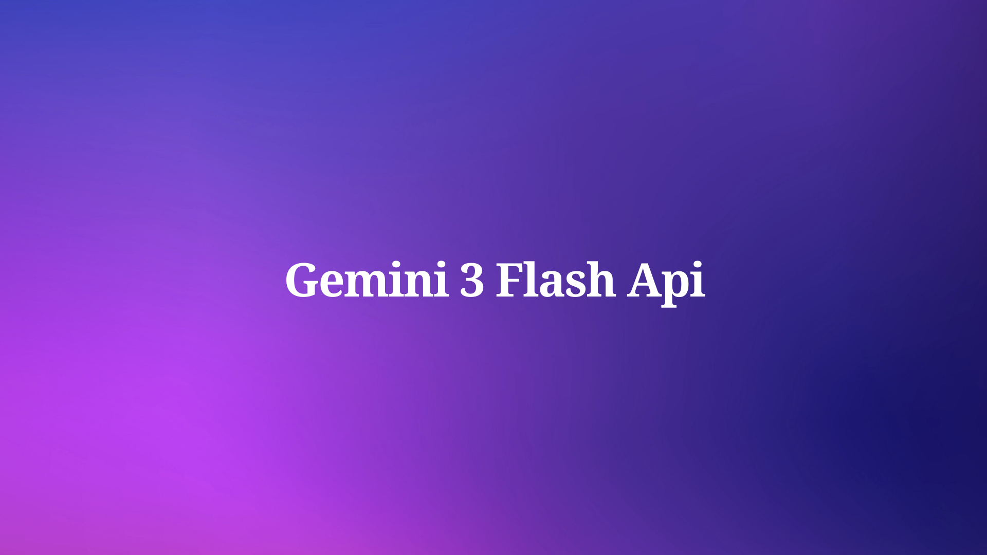 Gemini 3 플래시 API 사용법