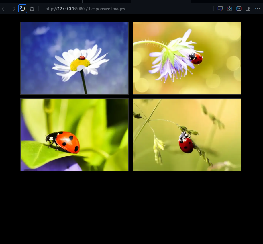 simple test html page