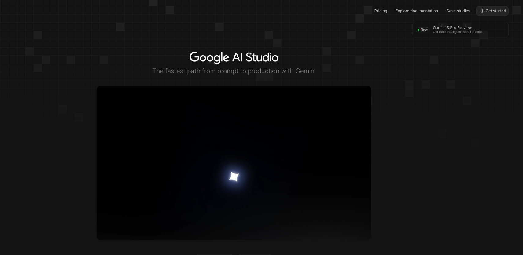 AI Studio에서 Gemini 3 Flash 미리보기 모델을 선택하고 API 키를 생성합니다.