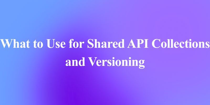 What to Use for Shared API Collections and Versioning