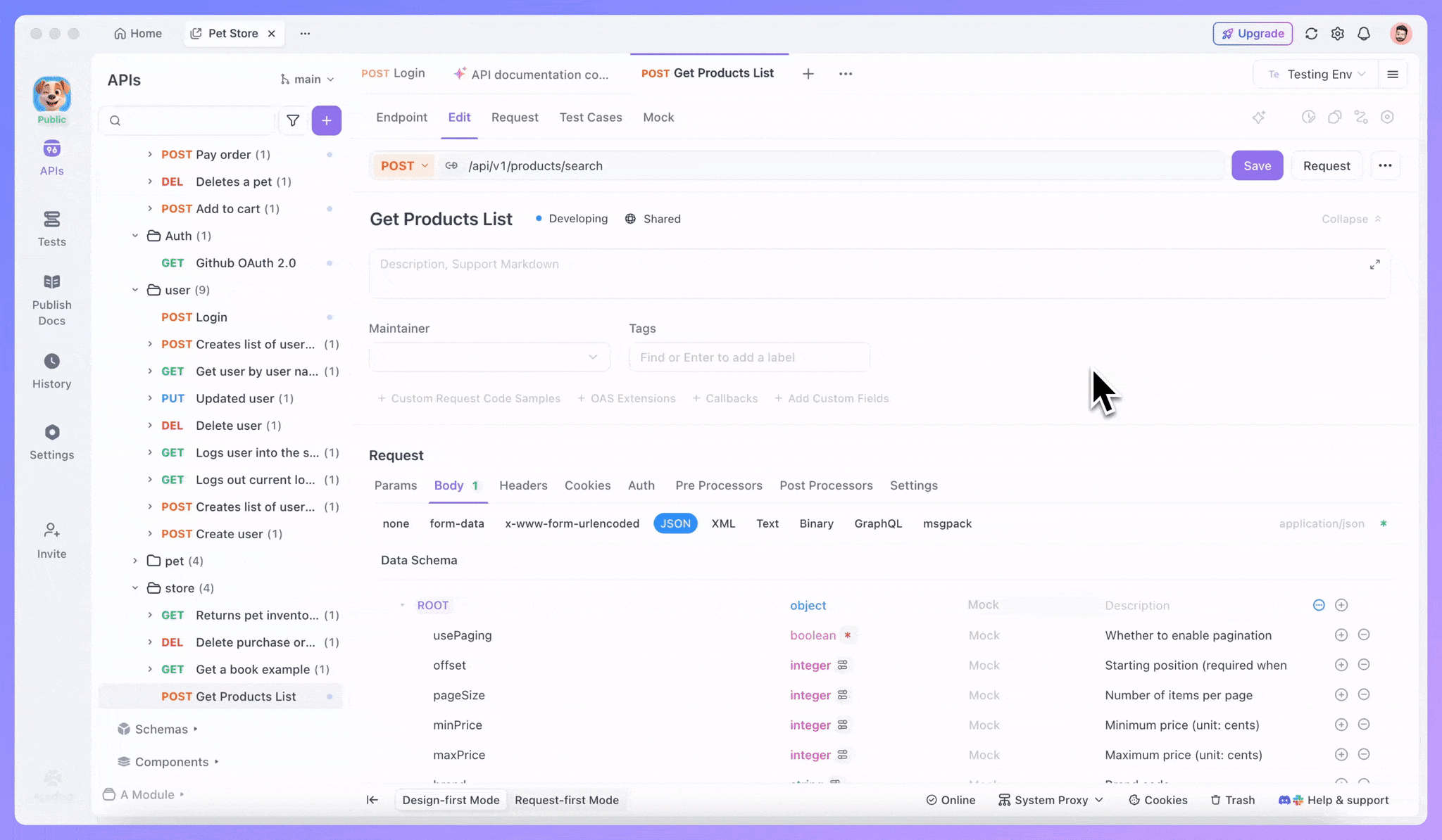 endpoint compliance check in Apidog