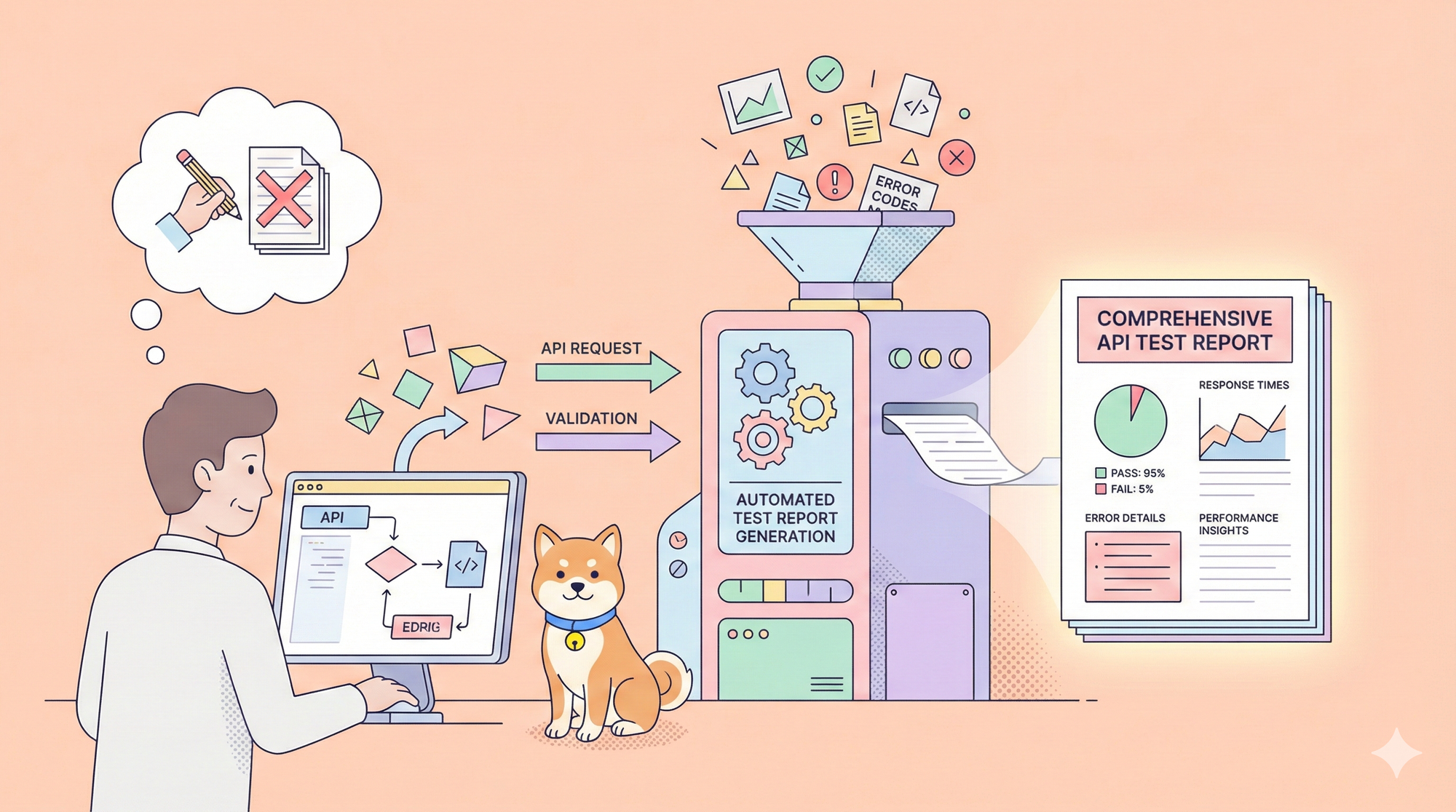 APIテストツール：自動でテストレポートを作成するツールは？