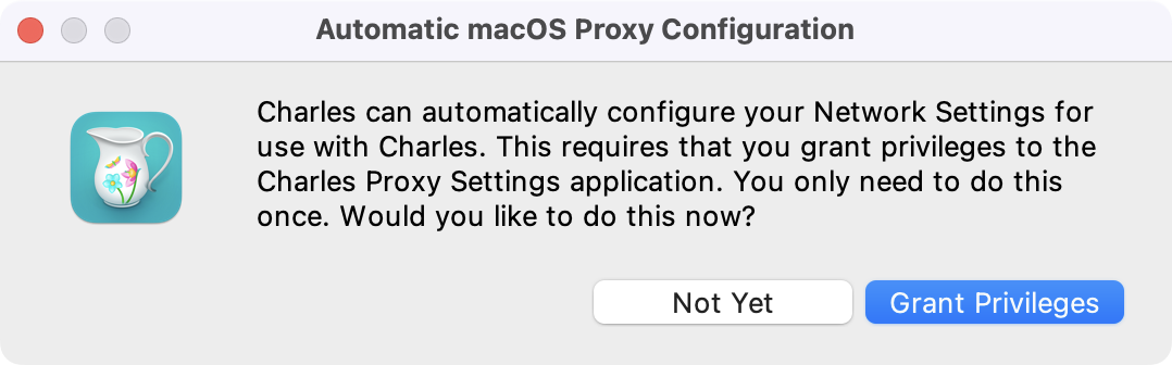 Charles Network settings