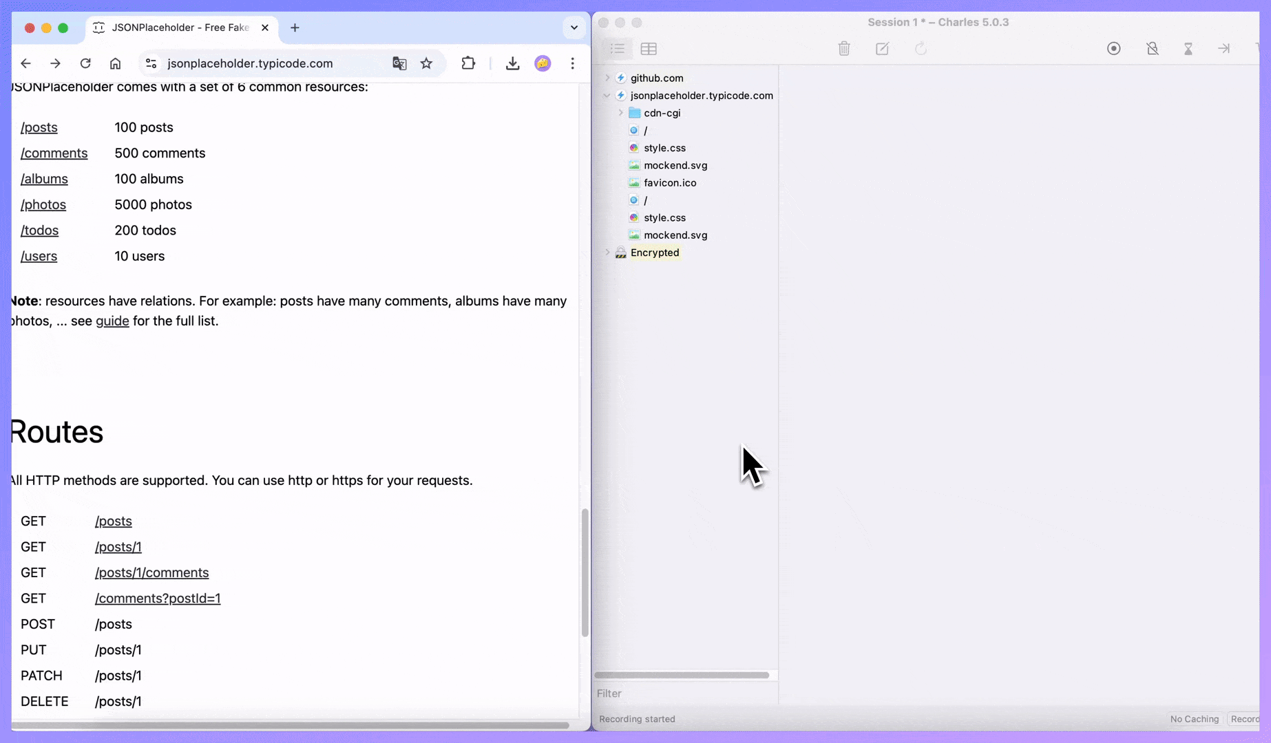 packet capture workflow