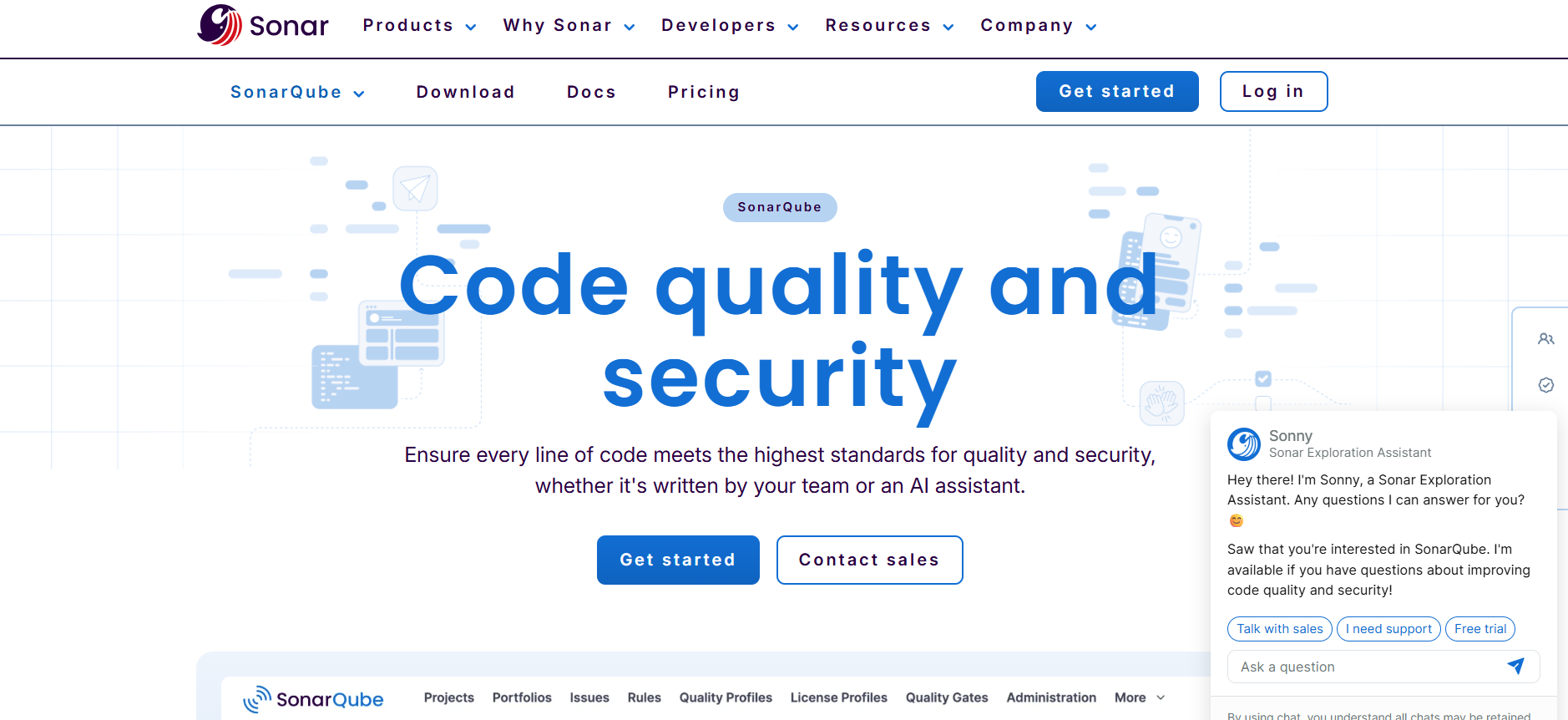 sonar qube