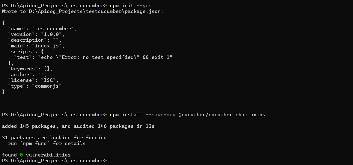 プロジェクトにCucumberをセットアップ