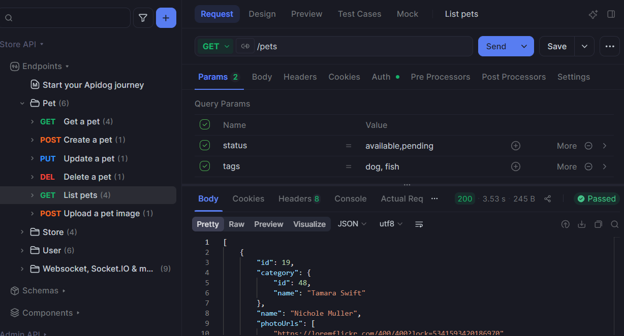 designing api's in apidog