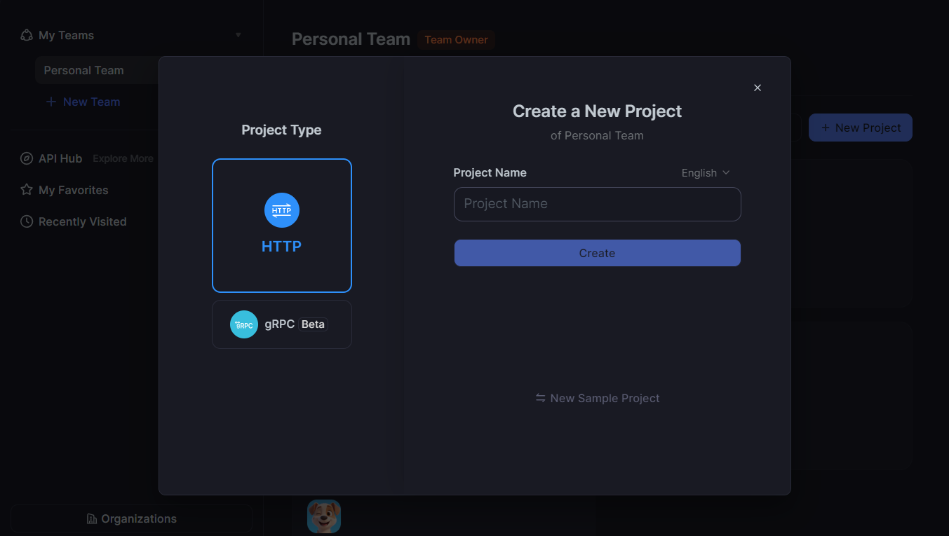Download Apidog, create a new project and get started with AI-Powered API Compliance