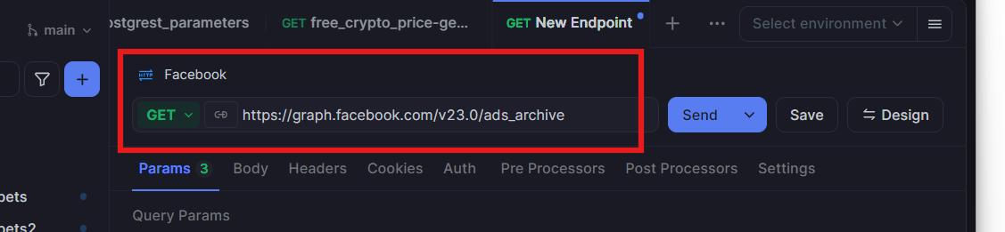 set the api endpoint
