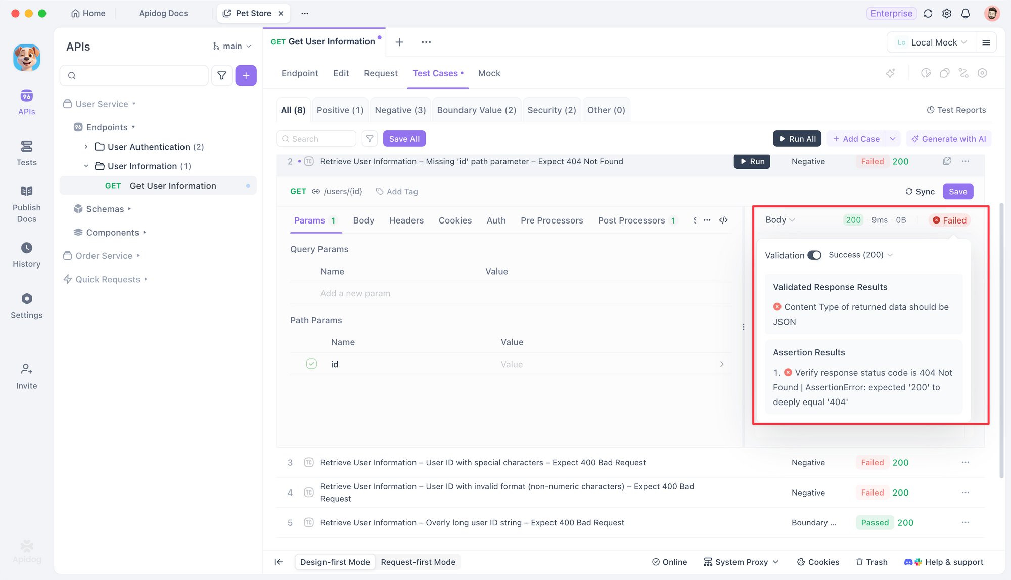 API Contrat Testing with Apidog