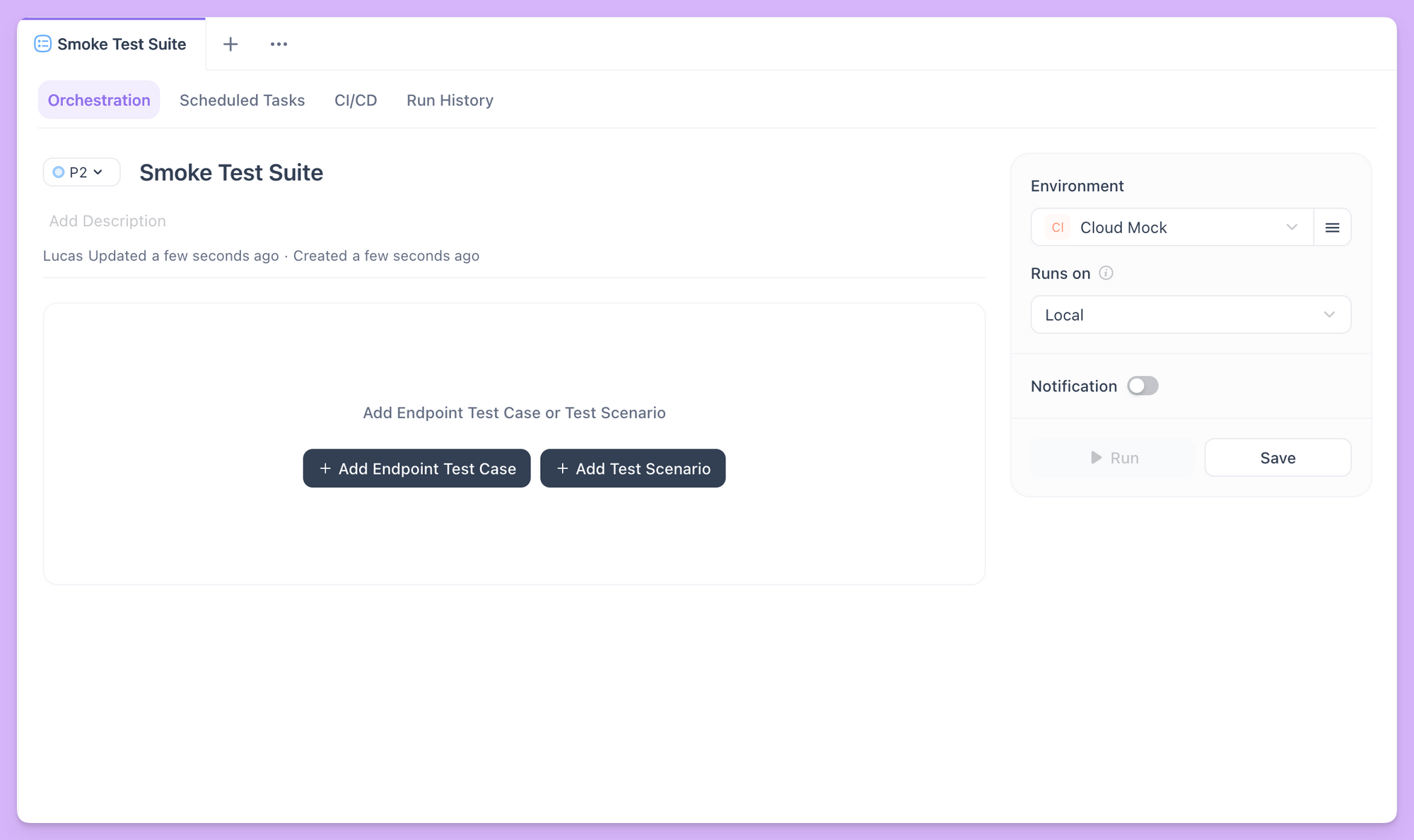 designing test suites in Apidog