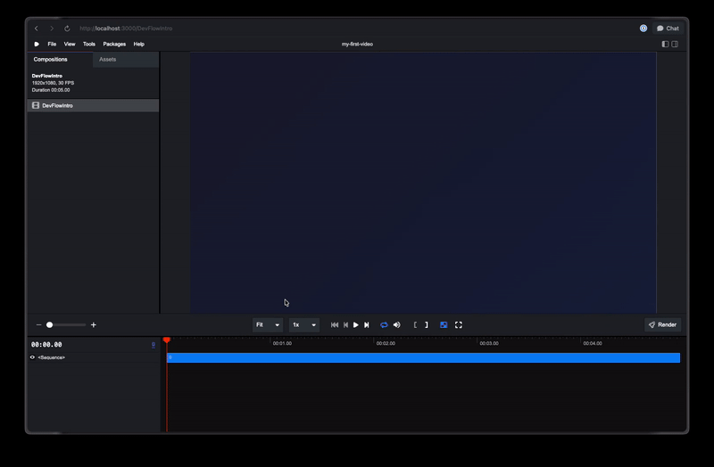 DevFlowイントロビデオのアニメーションGIF