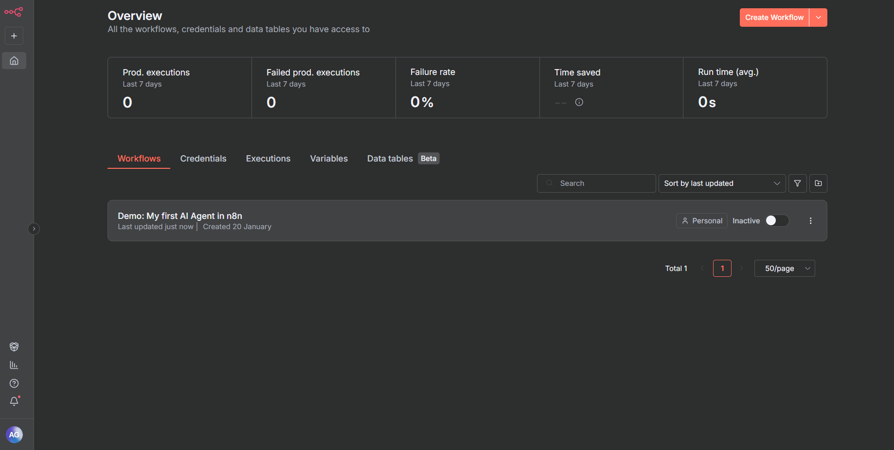 usando n8n auto-hospedado com docker desktop