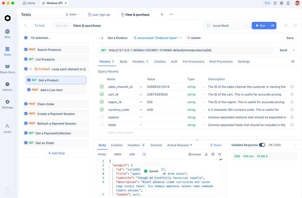 API testing with Apidog