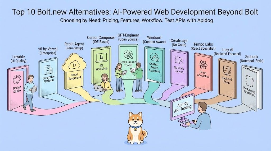 Bolt.new 代替案トップ10