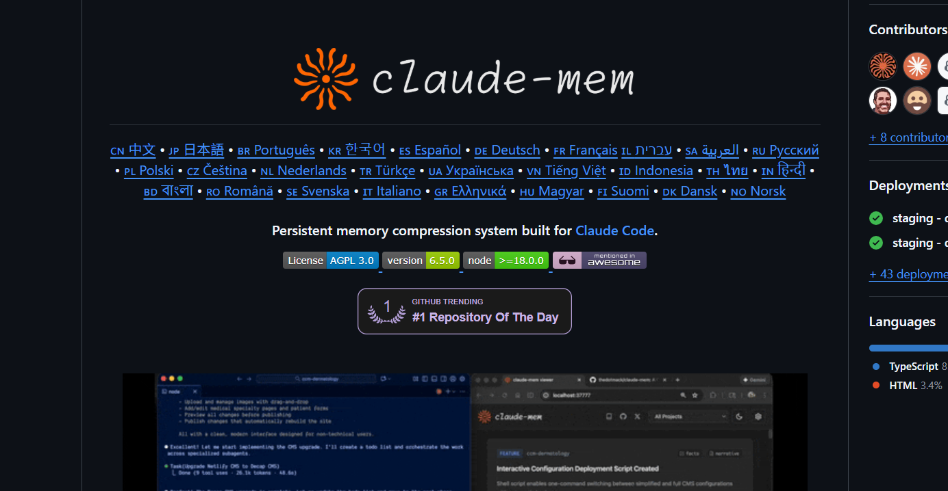 claude-mem on github