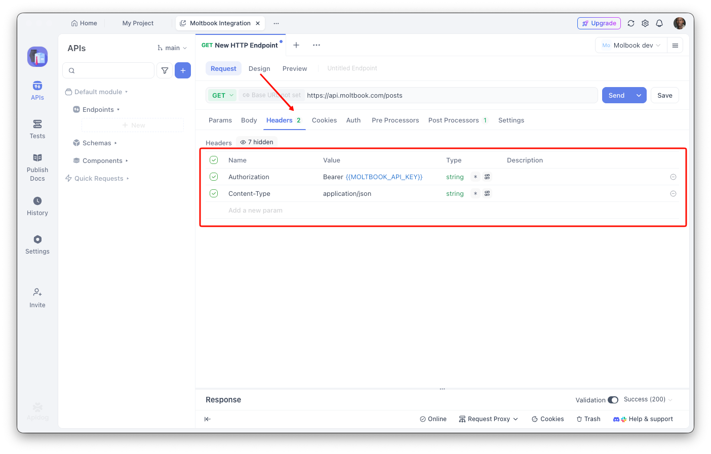 Create the Posts Endpoint in Apidog